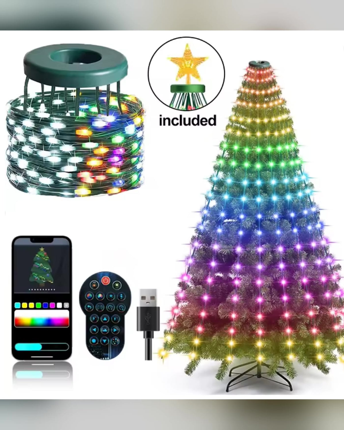Wondr Light Smart Christmas Tree Lights