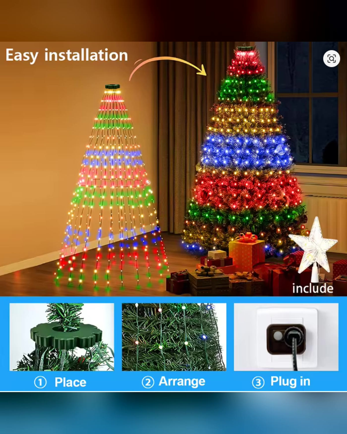 Wondr Light Smart Christmas Tree Lights